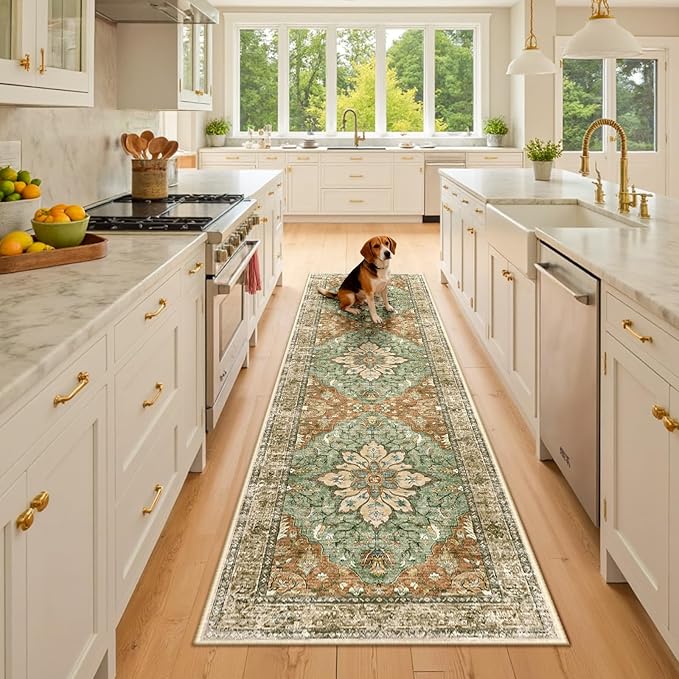RELEANY Area Rugs 2'x8' Runner Rug Non Slip Washable - Image 3