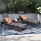 DIMAR GARDEN Beach Chairs Outdoor Chaise Lounge, Resin Pool Lounge Chair - Image 2