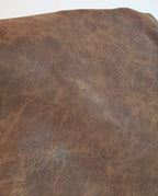 NAT Leathers™ | Brown Distressed 2 Tone Oily Faux Vegan Leather Sheet | 5 Yard by NATLeathers