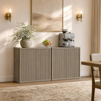 SICOTAS Buffet Cabinet with Storage 34.6" Sideboard Accent Modern Credenza with - Image 7