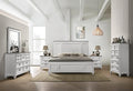Clelane Wood Bedroom Set with Shiplap Panel Queen Bed, Two Nightstands by RoundhillFurniture