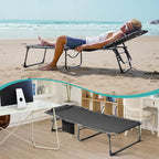 #WEJOY Folding Lounge Chair Outdoor, 5-Position Adjustable Sunbathing Tanning - Image 7