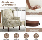 Pia Ricco High Back Floral Accent Chair - Image 4