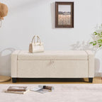 Huatean Home 43" Ottoman with Storage, Storage Ottoman Bench with Safety Hinge - Image 8