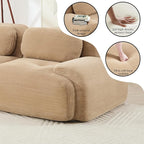 Boneless Sectional Couch, No Assembly Required, 117.3” L Shaped Modular Cloud - Image 7