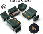 Vipbear 111" Modular Sectional Sleeper Sofa - Image 4