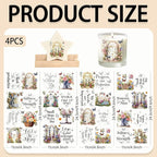 4 Sheets Rub on Transfers for Crafts, Gardens and Butterflies Furniture - Image 2