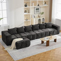160" Boneless Couch, Oversized Cloud L Shaped Couch, Modular Sectional Sofa by CACFTII