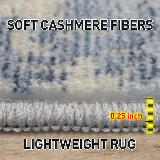 6x9 Area Rugs Washable Rug: Large Modern Abstract Living Room Rug Soft - Image 7