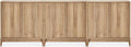 mopio Brooklyn Fluted Storage Cabinet, Modular Accent Buffet Sideboard by MopioInc