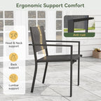 Aoxun 7-Piece Patio Table and Chairs Set - Image 4
