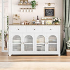 FINETONES Buffet Cabinet with Storage, 55.1" Large Sideboard Buffet Cabinet - Image 4