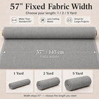 Mini Chenille Linen Blend Upholstery Fabric by the Yard, 57 Inch Wide Soft - Image 3