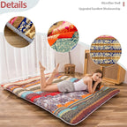 MAXYOYO Bohemian Retro Floor Mattress Vintage Floral Japanese Futon Mattress - Image 6