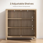 SICOTAS Rattan Sideboard Buffet Cabinet - Image 4