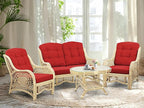 Malibu Lounge Living Accent Armchair Natural Rattan Wicker Handmade Design - Image 7