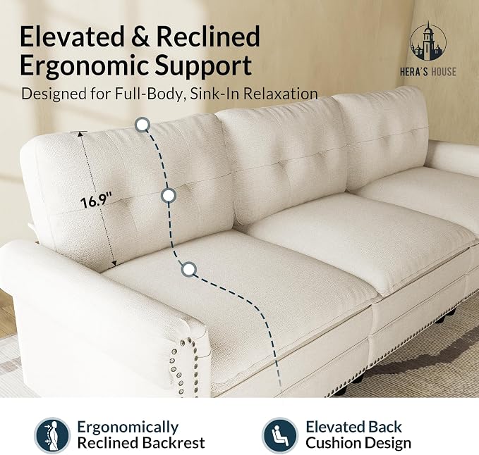 HERA'S HOUSE 2 Pieces Modular Sectional Sofa Sets, Oversized Couch Set - Image 9