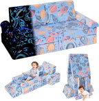 IFNOW Modular Kids Play Couch, Convertible & Washable Toddler Foam Couch Kids by IFNOW