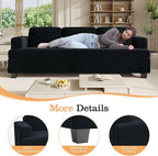 Apicizon Modern Loveseat & 3-Seater Sofa Set of 3, Corduroy Couch 3 Piece Sofa - Image 4