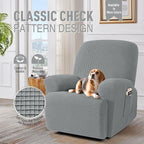 TAOCOCO Recliner Cover 4-Pieces, Recliner Stretch Sofa Slipcover, Recliner - Image 2
