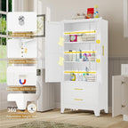 GAIOUS Steel Pantry Cabinet, 2 Adjustable Shelf and 2 Drawers, Freestanding - Image 5