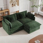 mikibama Modular Sectional Sofa, 76.4 Inch L Shaped Couch Set by Mikibama