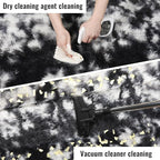 PAGISOFE Black White Grey Rugs for Living Room 5x8, Shag Fuzzy Fluffy - Image 6