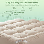 BEDLORE Twin Mattress Topper Viscose Derived from Bamboo, Thick Pillow Top - Image 5
