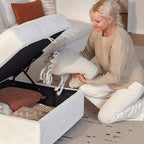 Cloud Couch Sectional 81.1'' Oversized Modular Deep Seat Sofa Comfy White Cloud - Image 5