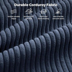 Vesgantti 97" Modular Sectional Sofa Dark Blue, U-Shaped Couch - Image 5