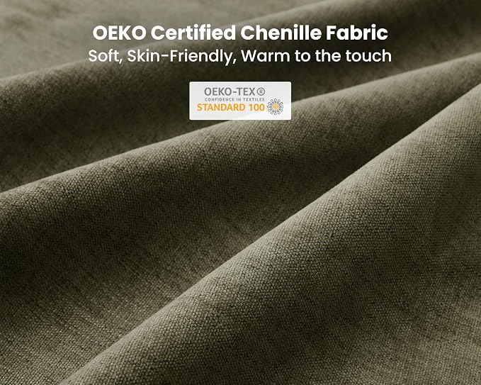 77" Oversized Chenille Couch Modular Sectional Sofa, Washable Cloud Couch - Image 9