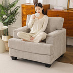 Oversized Living Room Chairs Set of 2, Comfy Accent Chair - Image 4