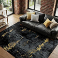 RELEANY Washable Area Rugs 4'x6' Non-Slip Modern Abstract Soft by RELEANY