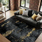 RELEANY Washable Area Rugs 4'x6' Non-Slip Modern Abstract Soft by RELEANY