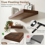 12 inch Deep Floating Shelves for Wall, 24 inch Wide Engineered Wood Wall - Image 4