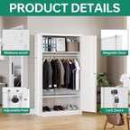 Letaya Metal Wardrobe Cabinets - Image 7