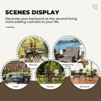 DANGHOOGY Wicker Chair Cushions, Waterproof Outdoor Loveseat Cushions - Image 7