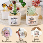 4 Sheets Rub on Transfers for Crafts, Animal Satirical Quotes Furniture - Image 4