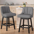 YaFiti Swivel Bar Stools Set of 2, 26 Inch Counter Height Bar Stools by YaFiti