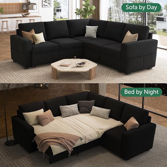 HONBAY Modular Sectional Sleeper Sofa - Image 4