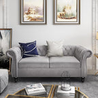 AVZEAR Chesterfield Loveseat, Modern Velvet Sofa Tufted Couch 2 Seater by AVZEAR