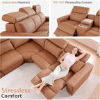 AMERLIFE Power Recliner Sectional Sofa - Image 3