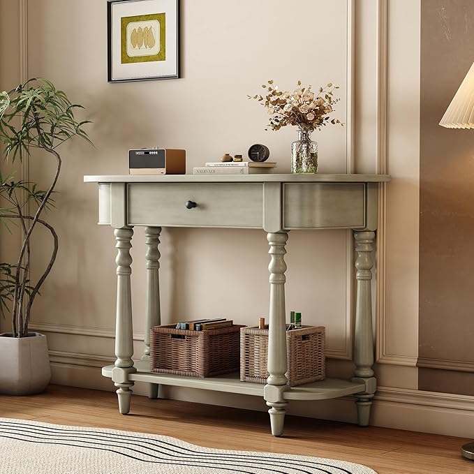Retro Curved Console Table - Image 3