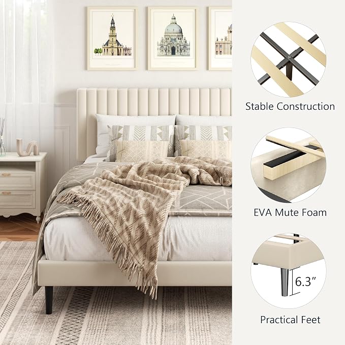 HAOARA Queen Size Platform Bed Frame - Image 5