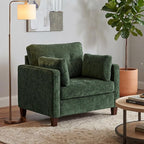 Luxury Oversized Accent Chair, 40.9" Upholstered Comfy Piping Single Armchairs by LANDASSYHOME