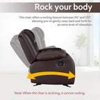 PrimeZone Oversized Rocker Recliner Chair - Image 6
