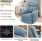 Korser Recliner Chair, Swivel Rocker Recliner Chair - Image 5