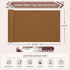 KING MOUNTAIN Leather Repair Patch, 16 x 60 Inches self Adhesive Leather Repair - Image 4
