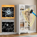 PAOFIN 71" H Locking Display Cabinet - Image 5