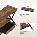 Simoretus TV Stand with Power Outlet and LED Lights, Fits TVs up to 65” - Image 7